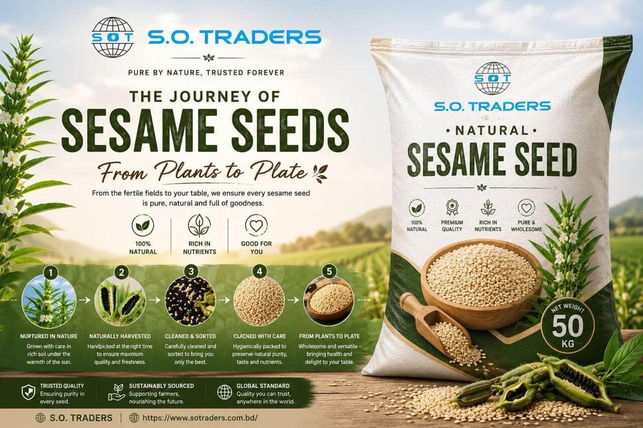S.O Traders sesame seed export pack